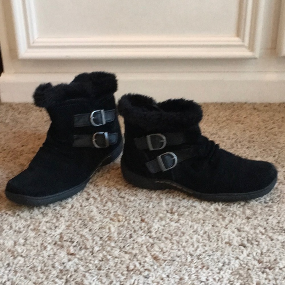 Bass Elodie Low Faux Fur Booties